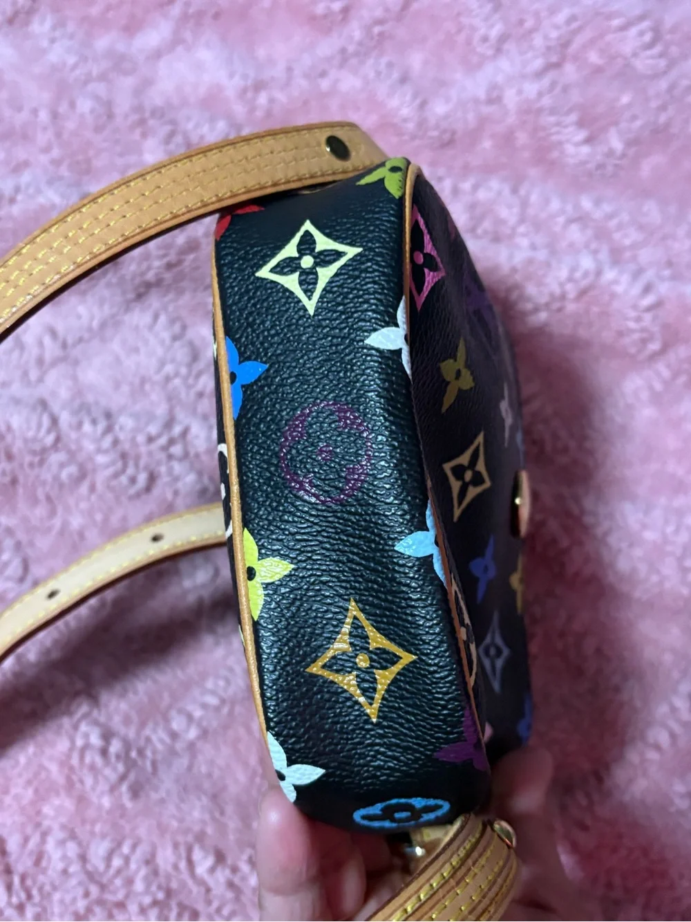Louis Vuitton Black Multicolor Monogram Small Crossbody Bag